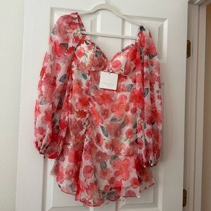 Sweet pot - selfie Leslie - floral dress - size 4 - NWT